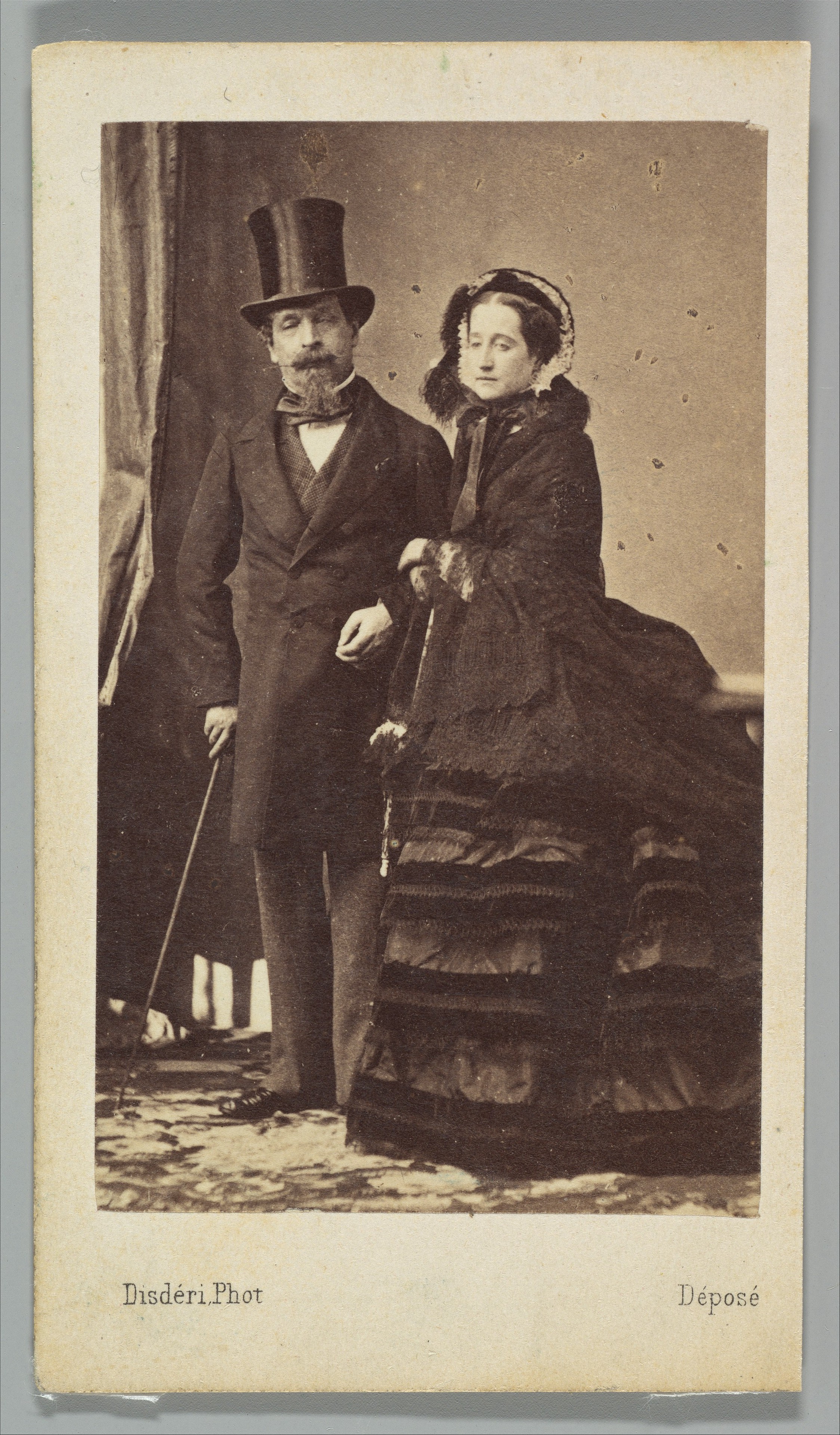 André-Adolphe-Eugène Disdéri, [Napoleon III and Empress Eugenie]