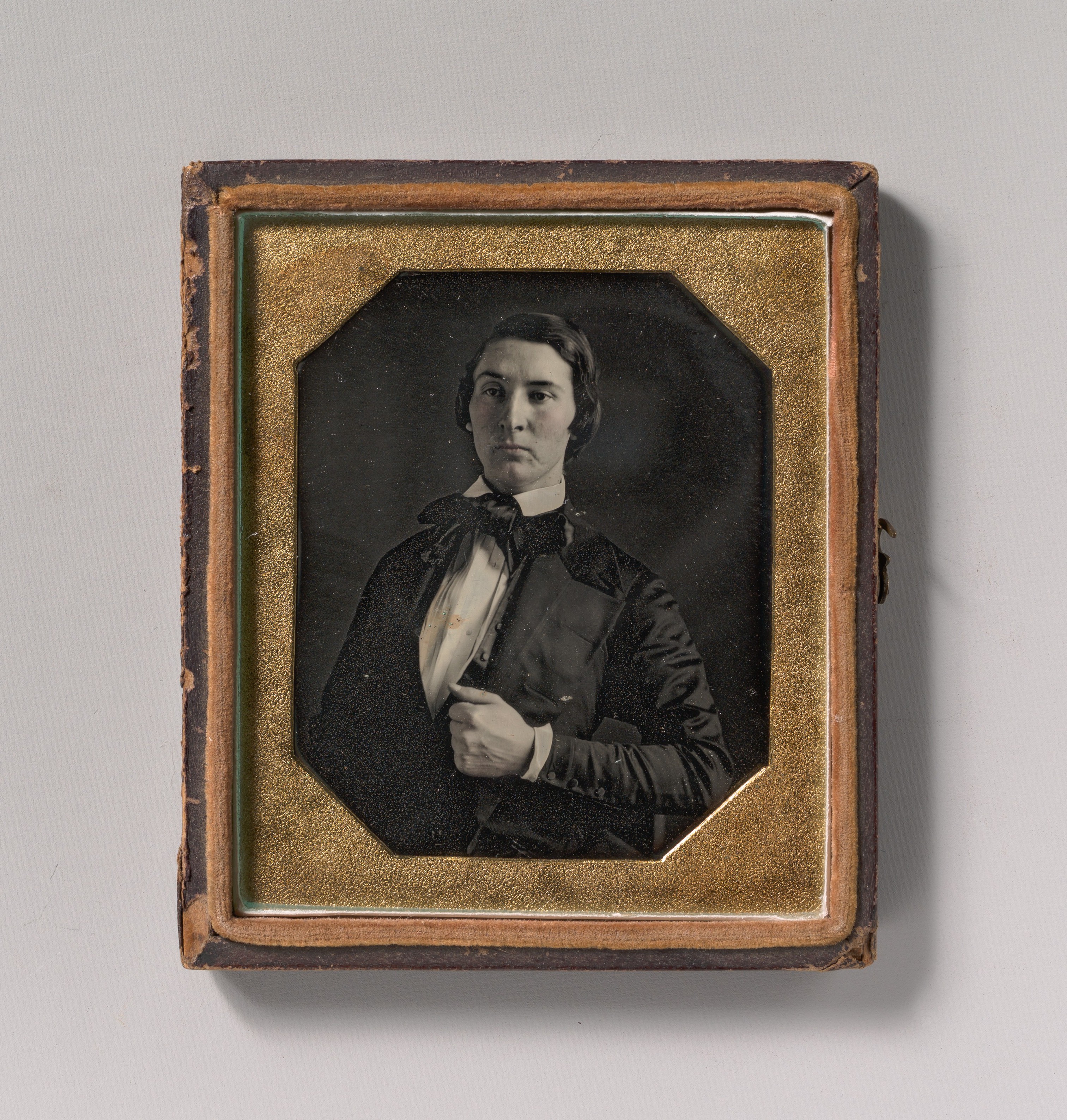 Unknown | [Young Man Holding Jacket Lapel] | The Metropolitan