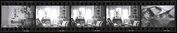 [31 Interior Views of [the Heliker House, Cranberry Island, Maine?]], Walker Evans (American, St. Louis, Missouri 1903–1975 New Haven, Connecticut), Film negative