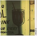 [Detail of Painted Advertisement for The Marquezette Lounge, Marigot, French West Indies], Walker Evans (American, St. Louis, Missouri 1903–1975 New Haven, Connecticut), Instant internal dye diffusion transfer print (Polaroid SX-70)