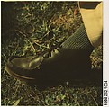 [Walker Evans's Foot], Walker Evans  American, Instant internal dye diffusion transfer print (Polaroid SX-70)