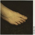 [Foot], Walker Evans  American, Instant internal dye diffusion transfer print (Polaroid SX-70)
