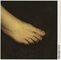 [Foot], Walker Evans  American, Instant internal dye diffusion transfer print (Polaroid SX-70)