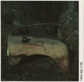 [Auto Junkyard, Old Lyme, Connecticut: Ford Truck Fender], Walker Evans  American, Instant internal dye diffusion transfer print (Polaroid SX-70)