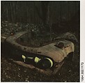 [Auto Junkyard, Old Lyme, Connecticut: Ford Truck Fender], Walker Evans  American, Instant internal dye diffusion transfer print (Polaroid SX-70)