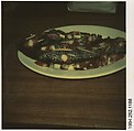 [Fish on Plate], Walker Evans  American, Instant internal dye diffusion transfer print (Polaroid SX-70)