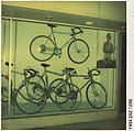 [Bicycle Shop Window Display], Walker Evans  American, Instant internal dye diffusion transfer print (Polaroid SX-70)