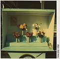 [Flower Cart Display, Martha's Vineyard, Massachusetts], Walker Evans  American, Instant internal dye diffusion transfer print (Polaroid SX-70)