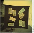 [Ticket Collage], Walker Evans  American, Instant internal dye diffusion transfer print (Polaroid SX-70)