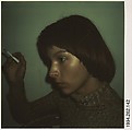 [Joyce Baronio Smoking], Walker Evans  American, Instant internal dye diffusion transfer print (Polaroid SX-70)
