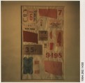 [Numbered Ticket Collage], Walker Evans  American, Instant internal dye diffusion transfer print (Polaroid SX-70)