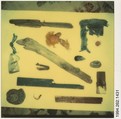 [Assemblage: Beach Debris], Walker Evans  American, Instant internal dye diffusion transfer print (Polaroid SX-70)