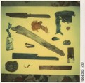 [Assemblage: Beach Debris], Walker Evans  American, Instant internal dye diffusion transfer print (Polaroid SX-70)