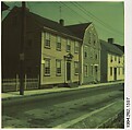 [Row of Clapboard Houses, Newport, Rhode Island], Walker Evans  American, Instant internal dye diffusion transfer print (Polaroid SX-70)