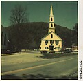[Church from Across Road], Walker Evans  American, Instant internal dye diffusion transfer print (Polaroid SX-70)