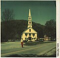 [Church from Across Road], Walker Evans  American, Instant internal dye diffusion transfer print (Polaroid SX-70)
