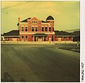 [Red Victorian Building], Walker Evans  American, Instant internal dye diffusion transfer print (Polaroid SX-70)