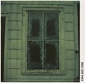 [Graffitied Window], Walker Evans  American, Instant internal dye diffusion transfer print (Polaroid SX-70)