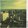 [Aerial Cityscape], Walker Evans  American, Instant internal dye diffusion transfer print (Polaroid SX-70)