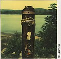 [Lakeside Wooden Stake with Pull Tabs], Walker Evans  American, Instant internal dye diffusion transfer print (Polaroid SX-70)