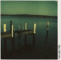 [Dock Piling], Walker Evans  American, Instant internal dye diffusion transfer print (Polaroid SX-70)