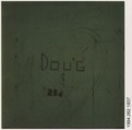 [Graffiti: "Doug"], Walker Evans  American, Instant internal dye diffusion transfer print (Polaroid SX-70)