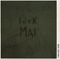[Graffiti: "Fuck Mai"], Walker Evans  American, Instant internal dye diffusion transfer print (Polaroid SX-70)