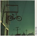 [Hanging Bicycle], Walker Evans  American, Instant internal dye diffusion transfer print (Polaroid SX-70)