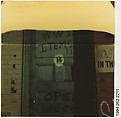 [Graffitied Door (Top Half Undeveloped)], Walker Evans  American, Instant internal dye diffusion transfer print (Polaroid SX-70)