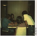 [Yale Student Outing, Martha's Vineyard: Andrea Kovacs, Baldwin Lee, and Won Chung], Walker Evans  American, Instant internal dye diffusion transfer print (Polaroid SX-70)