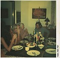 [Walker Evans Dinner Party, Old Lyme, Connecticut: Jerry Thompson, Barbara Gizzi, John Clellon Holmes, and Mary Knollenberg], Walker Evans  American, Instant internal dye diffusion transfer print (Polaroid SX-70)