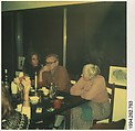 [Walker Evans Dinner Party, Old Lyme, Connecticut: Barbara Gizzi, John Clellon Holmes, and Mary Knollenberg], Walker Evans  American, Instant internal dye diffusion transfer print (Polaroid SX-70)