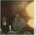 [Jane Corrigan and Norman Ives at Dinner Party], Walker Evans  American, Instant internal dye diffusion transfer print (Polaroid SX-70)