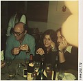 [Norman Ives and Unidentified Couple at Dinner Party], Walker Evans  American, Instant internal dye diffusion transfer print (Polaroid SX-70)