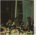 [Unidentified Dinner Party], Walker Evans  American, Instant internal dye diffusion transfer print (Polaroid SX-70)
