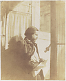 Self-Portrait at a Window, Charles Marville French, Salted paper print from paper negative