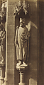 Statue of Clovis by Adolphe-Victor Geoffroy-Dechaume, Basilica of Sainte-Clotilde, Paris, Charles Marville French, Salted paper print from paper negative