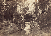 Cascade at the Mare aux biches (Does’ Pond), Bois de Boulogne, Charles Marville  French, Albumen silver print from glass negative