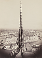 Flèche de Notre Dame, Viollet-le-Duc, Ar (Spire of Notre Dame, Viollet-le-Duc, Ar[chitect]), Charles Marville  French, Albumen silver print from collondion negative