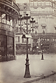 Candelabre console avec inscription des noms des rues (Candelabra with Street Signs) (Avenue de l'Opéra), Charles Marville French, Albumen silver print from glass negative