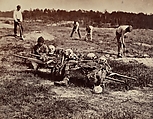 A Burial Party, Cold Harbor, Virginia, John Reekie  American, Albumen silver print from glass negative