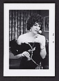 [Susanna holding a rose in her New York City apartment]
, Andrea Susan  American, Gelatin silver print