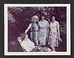 [Daphne sitting on a lawn chair with Ann, Susanna and a friend outside, Casa Susanna, Hunter, NY]
, Andrea Susan  American, Chromogenic print
