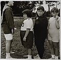Girls standing in a line at Camp Lakecrest, Dutchess County, N.Y. , Diane Arbus American, Gelatin silver print
