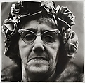 Woman in a rose hat, N.Y.C., Diane Arbus American, Gelatin silver print