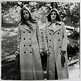 Two girls in identical raincoats, Central Park, N.Y.C. , Diane Arbus American, Gelatin silver print