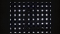 Motion and Rest #2, Jim Campbell (American, born 1956), Light-emitting-diodes (LEDs) and custom electronics