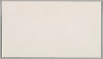 [Announcement and Envelope for "It Remains To Be Seen", Metro Pictures, New York City], Louise Lawler (American, born Bronxville, New York, 1947), Letterpress card and envelope