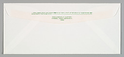 [Stationary and envelope produced for 