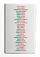 [Matchbox for "Fitting" at Metro Pictures, Metro Pictures, New York City], Louise Lawler (American, born Bronxville, New York, 1947), Printed matchbox